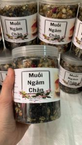 Combo 2 hộp muối ngâm chân thảo dược (500g/hộp) spa mát xa chân khử mùi hôi chân thải độc tố giảm đau xương khớp