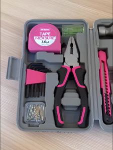 Hi-Spec | Bộ Dụng Cụ Pink Hi-Spec 25 Món - Bộ Dụng Cụ Tự Làm Gia Đình Dành Cho Nữ Hộp Dụng Cụ Nhỏ Mini Thép Chrome Vanadium Dụng Cụ Cơ Bản Cho Nữ