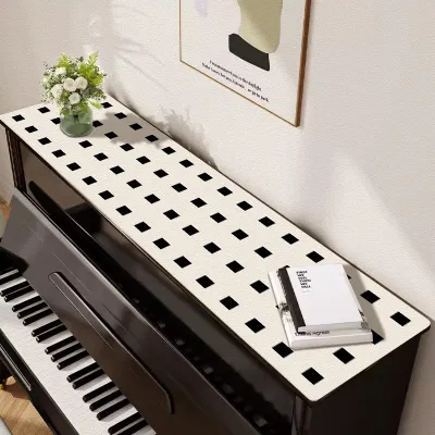 Waterproof Dust Cover Cloth Piano Top Electronic Piano Protective Cover Half Hood Towel No-Wash American Country Style