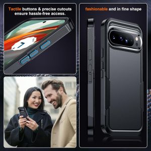 for Google Pixel 10 Pro XL CaseMatte Dual Layer Hard Plastic Soft TPU Dropproof Rugged Protective Heavy Duty Shockproof Phone Case Cover for Google Pixel 10 CasePixel 10 Pro CasePixel 9 Pro/9A/8 Pro/8A/& Pro/7A/6A