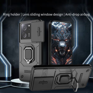 เคสโทรศัพท์กันกระแทกหุ้มเกราะสำหรับ Xiaomi 14 T 13 T Pro 13 T 14 T 14 T 13TPro 14TPro 5G เคส Mi14T 2024ตัวป้องกันกล้องเลื่อนแบบแข็งป้องกันการตกเคสฝาหลัง Xiaomi 14 T Pro