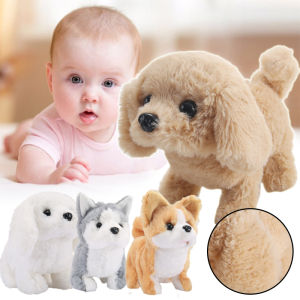 Simulated Electric Toy Dog Plush Can Walk Bark And Make Sounds Cute Dog Doll Electronic Pet Doll