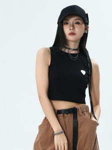 Áo Ba Lỗ Không Tay Phong Cách Mỹ Dành Cho Nữ Mùa Hè 2025 Thiết Kế Mới Áo Ba Lỗ Không Tay Khiêu Vũ Đường Phố Áo Ba Lỗ Ngắn