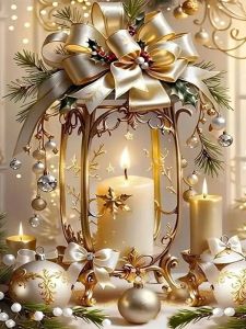 BILIBILI | Oil Painting By Numbers Snow Christmas Flower DIY Home Decoration Wall Living Room Decor Best Gift Frameelss