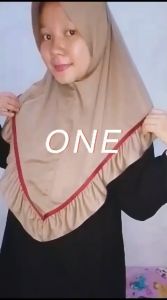 jilbab bergo rempel lis setrip hijab instan jumbo hijab lengan panjang saku tangan hijab anak kenan