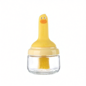 High Temperature Resistant Silicone Oil Brush with Oil Container For BBQ