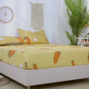 Queen Size / King Size / Single Size Fitted Bedsheet / Mattress Cover Single Bed