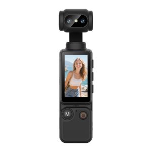 Camera Hành Động Bỏ Túi 4K Có Màn Hình Cảm Ứng Thẻ Nhớ 32GB Chống Rung Camera Thể Thao Camera Vlog Kỹ Thuật Số Nhỏ Gọn Di Động