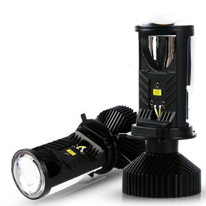 H4 BI LED Projector Headlight Projector Lens with Turbo Fan 1500W 3570 CSP Chips Automobile High Low Beam Bulb LED Lamp 12V 24V