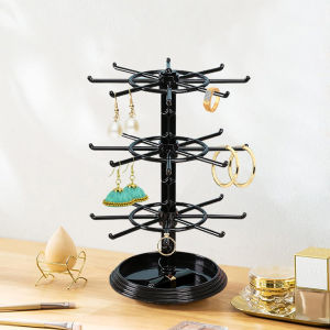 1pc Multi layer rotating jewelry rack necklace display rack jewelry storage rack bracelet hanging rack