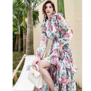 TM 98800 Dress Safara ruffle tiered import