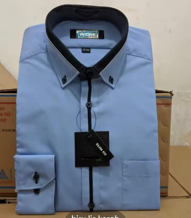R-ONE CLASSIC Kemeja pria dewasa model alisan baju kerja pria