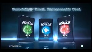 HALLS XS Sugar-Free Mint 12.6g x 12pcs - Refreshing & Long-Lasting Fresh Breath