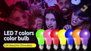 Kasotile LED Blue Bulb E26 9W Energy Bright Light Bulb for Home Party Wedding Stage Decoration 2Pack