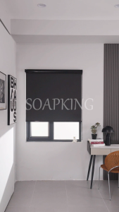 100% Blackout Window Blinds Roller Thickened Sun-Blocking Shades For Home Office School