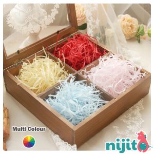 Nijito - 20g Lafite Paper Shredded Paper Gift Box Basket Hamper Wedding Decoration Assorted Colors Rafia Gift Box Filler 拉菲草 碎纸