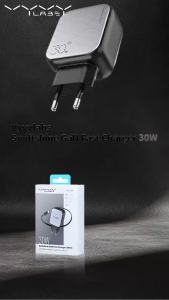 VYVYLABS | Sạc Nhanh GaN Type C 30W Vyvylabs Với Cáp Thu Gọn Hỗ Trợ PD Đầu Cắm EU Dành Cho iPhone 15 16 17 Pro Max - Sạc Điện Thoại Di Động Đa Năng