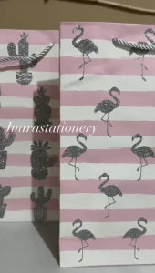 Paper Bag Besar Glitter Pink 25.5x9.5x31.5 / Tas Tali Glitter Tas Kado