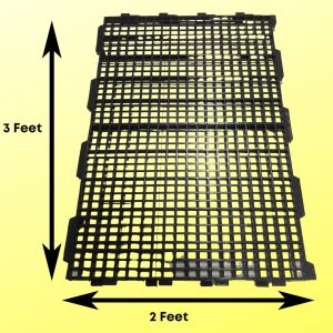 2x3 Ft. High Quality Plastic Material High Density Cage Beddings Black plastic matting Goat Plastic matting Non-Skid bed floor/flooring for poultry farm Heavy Duty Mats Farm tool & Accessories Plastic matting for goat in other animal husbandry equipment