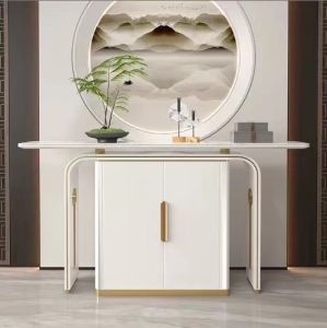 Accessible Luxury Console Italian Classy Entrance Cabinet Home Side View Sets Aisle Corridor Decoration a Long Narrow Table Storage Console Tables