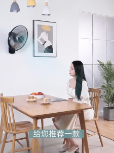 Kipas dinding kipas elektrik moden 16 inci beli 1 ambil 1 tugas berat 5 bilah standard asal dengan tali cerut untuk restoran rumah tangga dapur