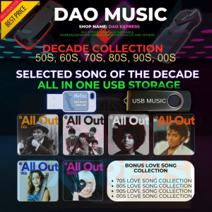 DECADE MUSIC COLLECTION| USB FLASHDRIVE with Songs Music | MP3 320 KBPS HIGH QUALITY MUSIC| ROADTRIP MUSIC | OTG ADAPTER