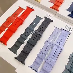 Dành Cho Dây Đồng Hồ Apple Series 8 7 6 SE 5 4 3 Dây Bện Silicon Cho Đồng Hồ Thông Minh Smart Watch 8 Ultra 49Mm 45Mm 41Mm 42Mm 38Mm Dây Đồng Hồ