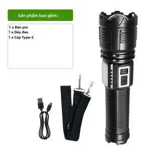 998000000LM Đèn Pin LED Sạc Siêu Mạnh Đèn Pin Công Suất Cao 8000m Với Khẩu Độ Lớn Đèn Lồng Cắm Trại Chống Nước COB