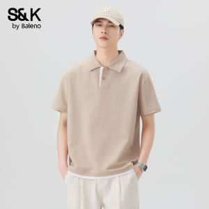 BALENO | Relaxed Fit Short Sleeve Polo Shirt Simple Style