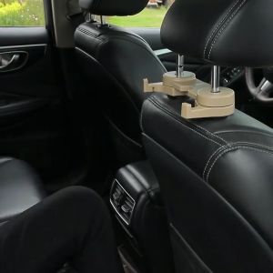 MULTI FUNCTION CAR HOOK Adjustable Holder Back Rear Seat Stand Clip Headrest Bag Hanger Mount Baby Kid Movie Kereta 汽车多功能隐形挂钩座椅双钩
