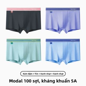 MiiOW | Quần lót nam Catman 2024 Quần đùi thể thao thoáng khí kháng khuẩn màu tương phản cạp vừa cho thanh thiếu niên