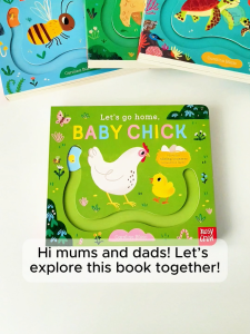 Age 2-5 | Let’s Go Home Baby Animals Sliding Counter Books - turtle chick puppy bee children books