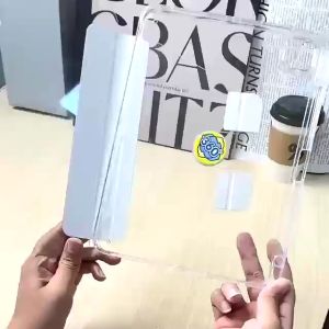 Samsung Tab S6 Lite P620 Flip Rotate Rotary Akrilik Crystal Bening Transparan Standing Book Cover