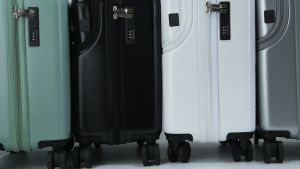 COD 18inch USB Cup Holder travel Luggage Suitcase TSA Customs Lock Luggage Front Opening Luggage Trolley Travel Bag