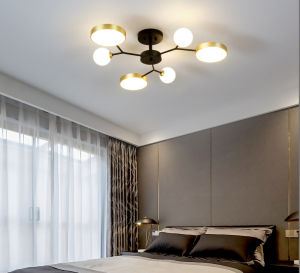 【3 Years Warranty】Indoor Chandelier Ceiling light Nordic Chandelier Modern Design Led Retro Tricolor Chandelier Center Light Fixtures Night Ceilling lights for sala Living room dining room bedroom kitchen ceiling led lights home lighting super sale