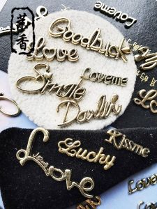 Gold Alloy Hairpin DIY Materials D Letter Butterfly Knot Decorative Hair Accessories Fashionable Jewelry Crafts