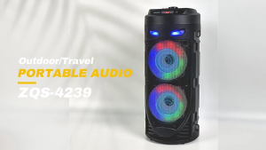 Speaker Bluetooth Karaoke Portable Sound 2 Microphone Super Bass Salon Aktif Full Bass 4 inch X2