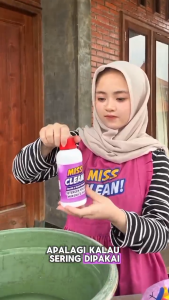 Deterjen Khusus Hijab Mukena Pakaian Batik Pesta Dalam Bayi Olahraga Sarung Premium Miss Clean 250g Aroma Wangi Tahan Lama Anti Jamur Bau Apek