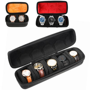 Watch Box Organizer For Men or Women，Watch Travel Case Portable Storage Watch Display Holder for Wristwatches and Smart Watches