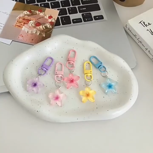 Ganci Bunga Kamboja Ala Bali / Gantungan Kunci Hiasan Lucu / Keychain Mini Aksesories Tas PH C1401