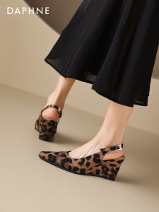 Daphne | Summer New Arrival Leopard Print Wedge Heel Sandals