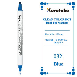 Kuretake | Japan Kuretake CLEAN COLOR DOT Dual Tip Markers 0.5mm Fine Tip And A Flexible Dot Tip For Journals Crafts Illustration