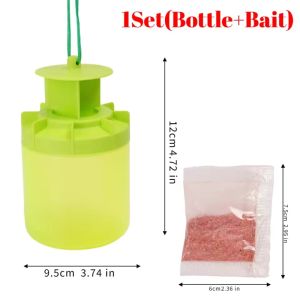 Outdoor Fly Trap Telescopic Insect Catcher Bee Trap Reusable Plastic Fly Catcher Bottle For Orchard Garden Outdoor Bee Trap