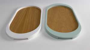 Đĩa oval gỗ vành lớn 2 màu lựa chọn hoàn hảo để bày biện món ăn hoa quả bánh ngọt thêm hấp dẫn