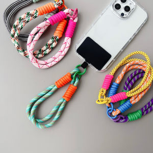 สายรัดข้อมือแบบสั้น สายรัดโทรศัพท์มือถือแบบถือได้ ซิปแบบถอดได้ ทนทาน ทนทานต่อการสึกหรอ อุปกรณ์เสริมโทรศัพท์มือถือ