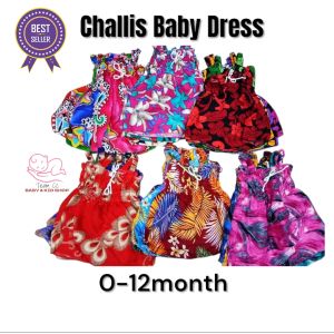 6pcs | 3pcs Dress challis floral cotton for baby girl presko Comfortable baby infant 0-12months