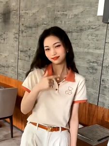 💥[A231] Áo len thun nữ Montoghi dệt kim logo GẤU TRƠN cổ polo phối nút QC nhẹ nhàng xinh xắn - L2M