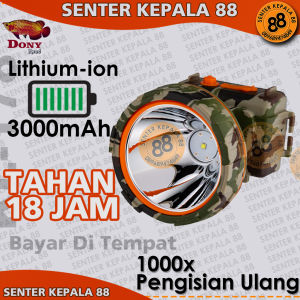 Senter Kepala Dony KL-178 KL 178 / MS-303 Motif Loreng 10 watt 10W Jarak Cahaya Hingga 750 meter