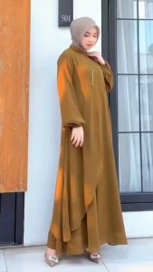 Dress Terbaru / Liora Dress / Matt Cerutty Payet / Dress Lebaran / Gamis Kekinian / Baju Muslim Wanita /