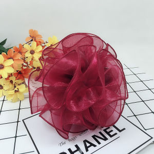 Kẹp Tóc Vải Cỡ Lớn Hoa Phong Cách Hàn Quốc Tóc Búi Khăn Voan Kẹp Tóc Mẹ Trang Trí Tóc Trung Niên Mẫu Mới Phụ Kiện Tóc